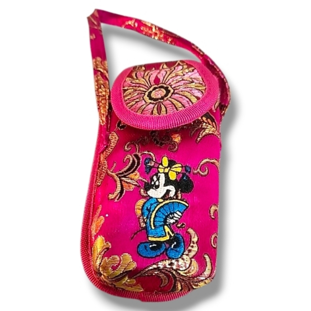 Japanese Style Minnie Mouse Phone Case / Purse Bag, Pink, Walt Disney World